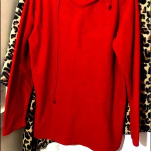 Womens V Neck Pullover Hoodie